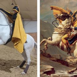 napoleon przekraczajacy przelecz swietego bernarda   duo